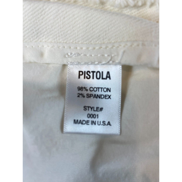 Pistola Womens Pants White 27 Belted Distressed Waist And Hem Wide Leg Trousers - Picture 11 of 12